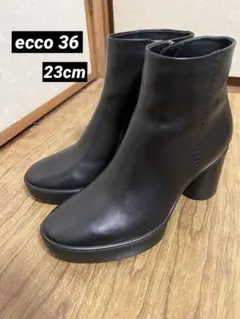 ecco ショートブーツ ブラック レザー チャンキー 36 23センチ　美品 2026年最新】ecco ブーツの人気アイテム - メルカリ