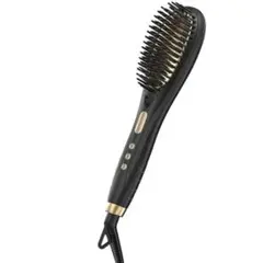 新品　ストレートブラシ ヘアアイロン マイナスイオン機能 急速加熱