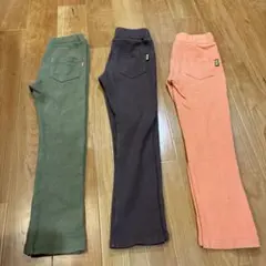 キッズ パンツ 3色セット　120サイズのサムネイル