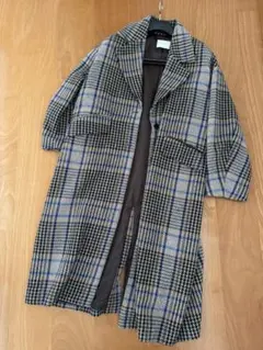HARE チェック柄 ロングコート チェスターコート　ハレのサムネイル