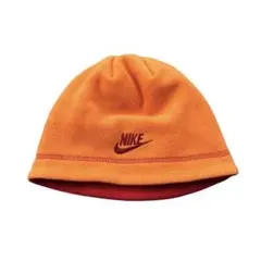 【00s】NIKE ビーニー　刺繍ロゴ　マルチボーダー　vintage Y2K