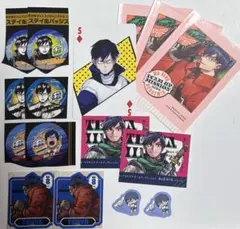 ヒロアカ　飯田天哉　トランプカード　バースデイステッカー　ステッカー