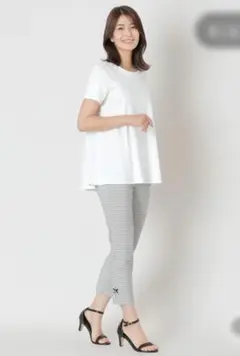 【トゥービーシック】サイズ42ウインドウペン スリムパンツのサムネイル