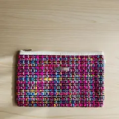 マーキュリーデュオ・カラフルなツイード風ポーチ