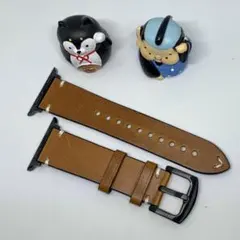 アップルウォッチレザーバンド　ベルト　iwatch se ブラウン　あっぷる時計