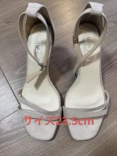 ルタロン♡グレー スエード ストラップサンダル