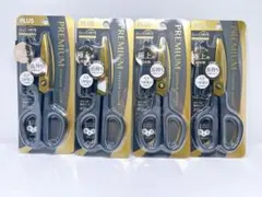 プラス フィットカットカーブ プレミアムチタン ブラック ゴールド 4個 ハサミのサムネイル