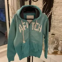 Abercrombie & Fitch ジップアップパーカー 水色のサムネイル