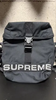 SUPREME ブラック ショルダーバッグ