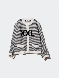 ユニクロ　ニットショートジャケット　XXL