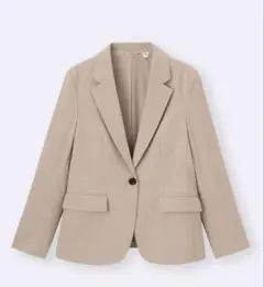 ウォッシャブルテーラードジャケット　GU ベージュ　Mサイズ　ユニクロ