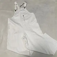 ニコアンド　L オーバーオール　サロペット　ストライプ　パンツ　デニム