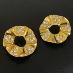 【GIVENCHY 】ヴィンテージ イヤリング ゴールドカラー 大振りジバンシー