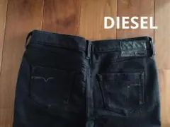 【DIESEL STRECHIC ブラックデニムスキニー28】ディーゼル着画有