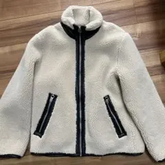 H&M ボア&レザージャケット