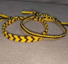 ハンドメイド　ミサンガ２本セット　タイガース　柏レイソル
