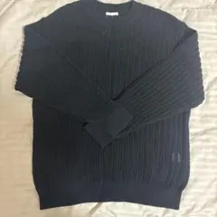 透かし編みニット　ケーブルニットセーター 長袖