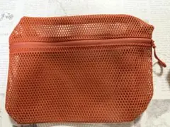 【新品】無印良品　立体メッシュケース　M オレンジ