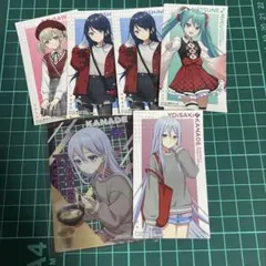 プロセカ スシロー カード ステッカー 特典 6点セット