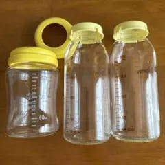 ガラス製 哺乳瓶 3本セット ピジョン 母乳実感 200ml 西松屋 広口