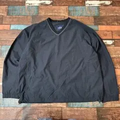 Lands' End WORKWEAR ブラック ナイロンジャケット L 古着