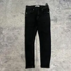 ZARA 黒 スキニーデニム モード ストリート Y2K archive