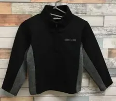 COMME CA ISM コムサイズム　トレーナー 90 ブラック　ハーフジップ