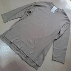 再値下げ致しました！ハイネックロングカットソー リブ柄 Mサイズ