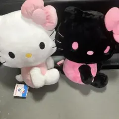 ハローキティーツートンカラードール　平成キティBIGぬいぐるみ２体　新品未使用
