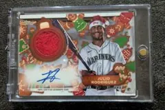 Julio Rodriguez Topps Holiday 친필 사인 카드