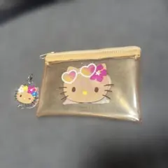 ハローキティ 透明ポーチとチャームセット