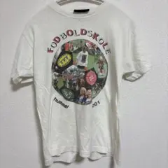 ヒュンメル ヴィンテージ　キッズ クルーネックTシャツ ロゴ柄 140 白 綿のサムネイル