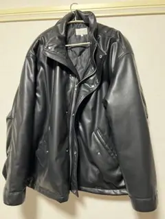 EMMA CLOTHES 黒 合成皮革ジャケット Lサイズ