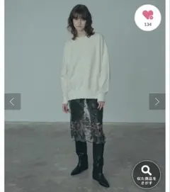 omekashi スカラップ刺繍キャミワンピース