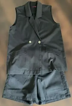 ラブトキシック　セットアップ　ベストショートパンツ　S 黒