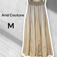 And Couture フレアスカート M ウエストゴム　ゆったり　ロング丈