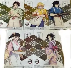 鬼滅の刃×セブンイレブンオリジナルクリアポスター全5種コンプリートセット