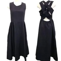 アーバンリサーチ　バッククロス　コットンロングワンピース