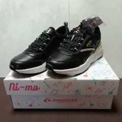 Moonstar ni-mo スニーカー ブラック 21.0cm