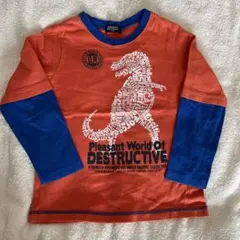【サイズ120】恐竜プリントＴシャツ