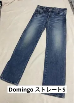 Domingoストレートデニム ダークブルー フェード加工　ヴィンテージ