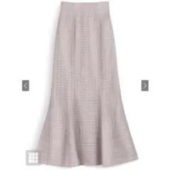 【最終価格】グレイル　ラメチェックツイードマーメイドスカー[dk1080]