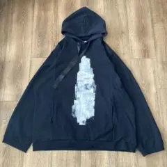 【美品】0658 オーバーサイズ プルオーバーパーカー ブラック 1点物
