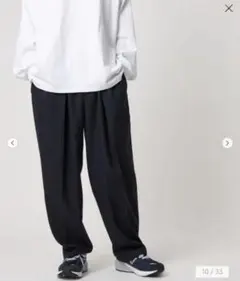 CITEN ウールブレンドイージーシェフパンツ