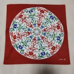 源右衛門窯 風呂敷 赤地 花柄