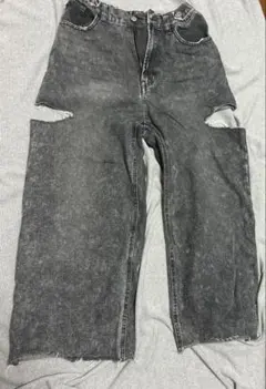 レディース ダメージジーンズ