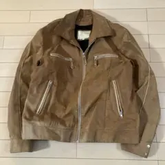 1.30 Licorice スエードレザージャケット ライダース ベージュ系LL