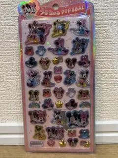 国内正規品　ミッキー　ミニー　うるちゅるポップシール　ボンボンドロップシール