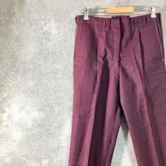 70-80s スラックス　ビンテージ　パープル　ストライプ　TALONジップ