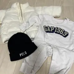 GAPロンパース・ダウンジャケット・POLOニット帽